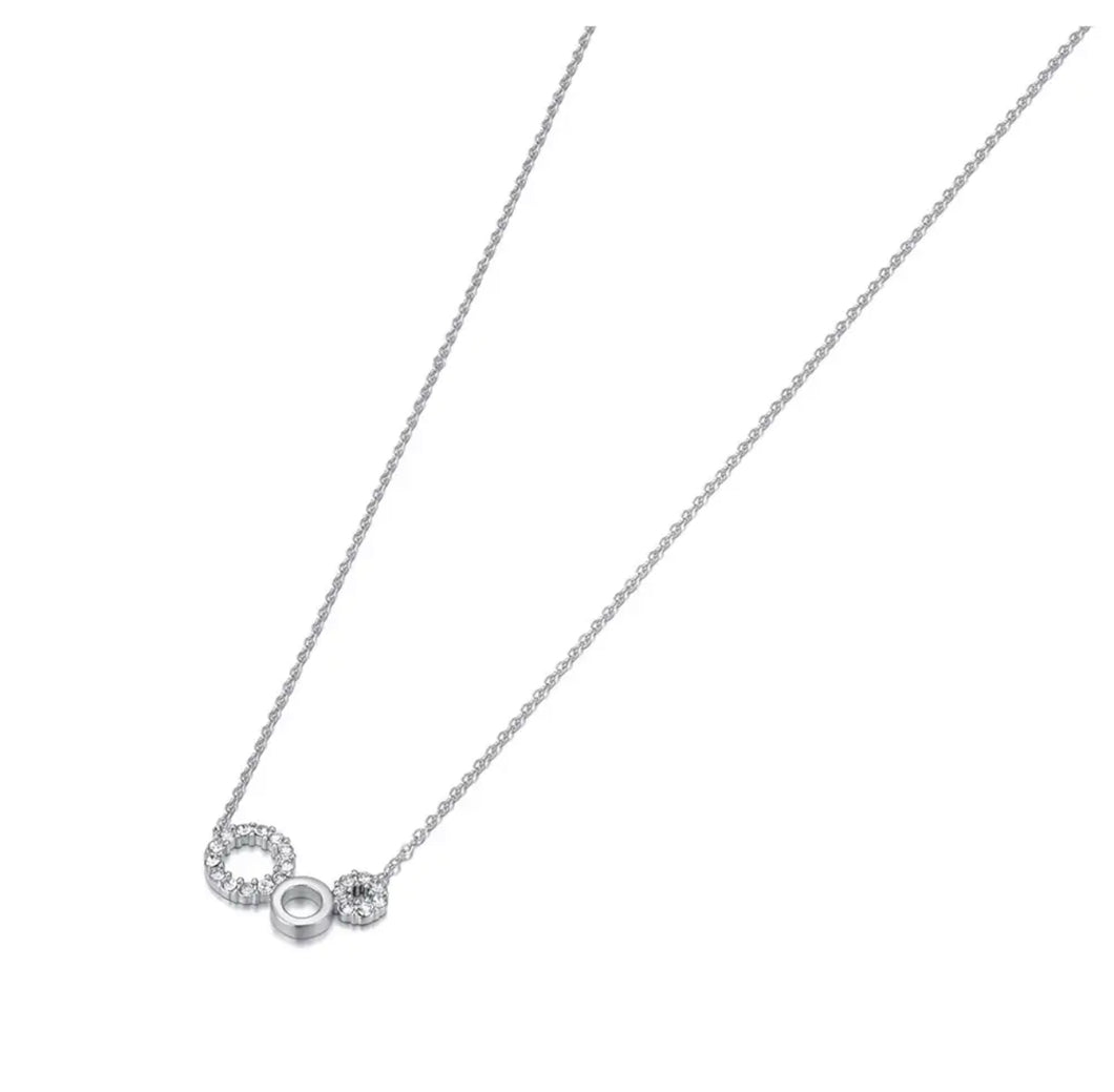 Silver 3 Circle Necklace