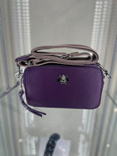 Load image into Gallery viewer, Purple Bee Crossbody Handbag