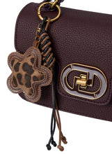 Load image into Gallery viewer, BW7713 Wine Flap over Top Handle bag with Flower Charm