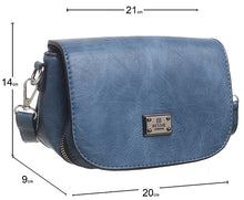 Load image into Gallery viewer, BW4802 Blue Flap Over Saddle Bag