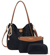 Load image into Gallery viewer, BE6883 Black Bessie Checkerboard 2 in 1 bag