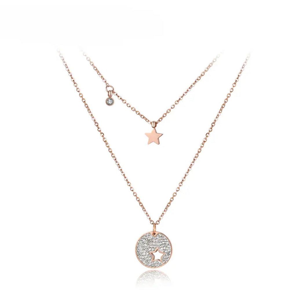 Rose Gold Star necklace