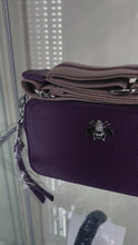 Load and play video in Gallery viewer, Purple Bee Crossbody Handbag