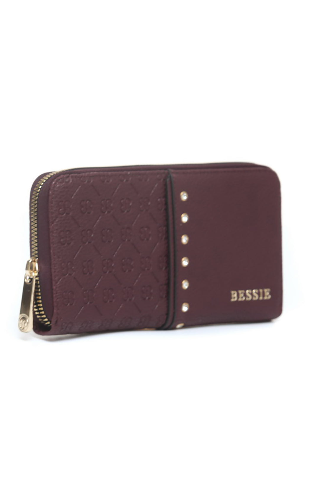 Burgundy Bessie Stud Wallet