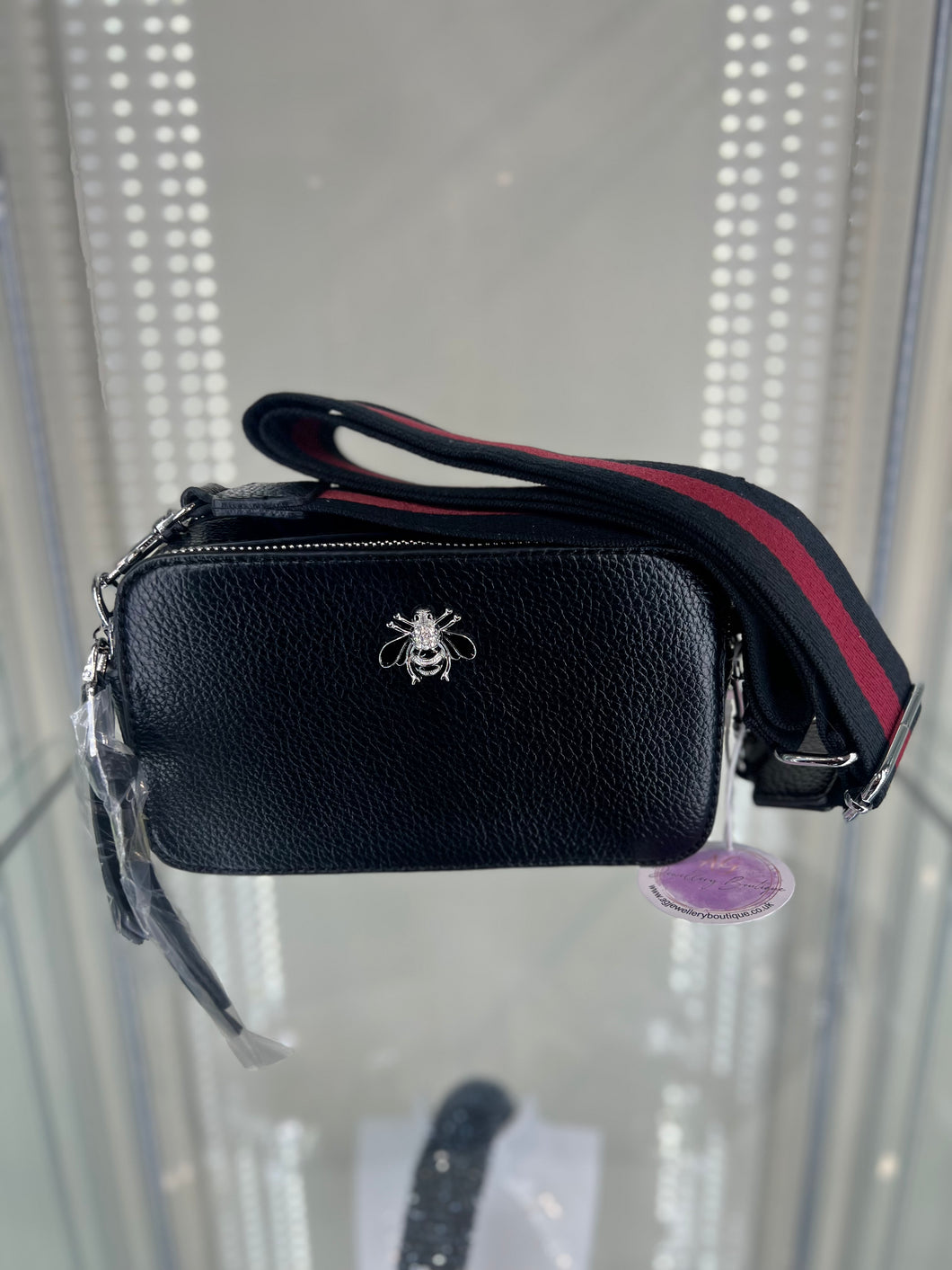 Navy Bee Crossbody Bag