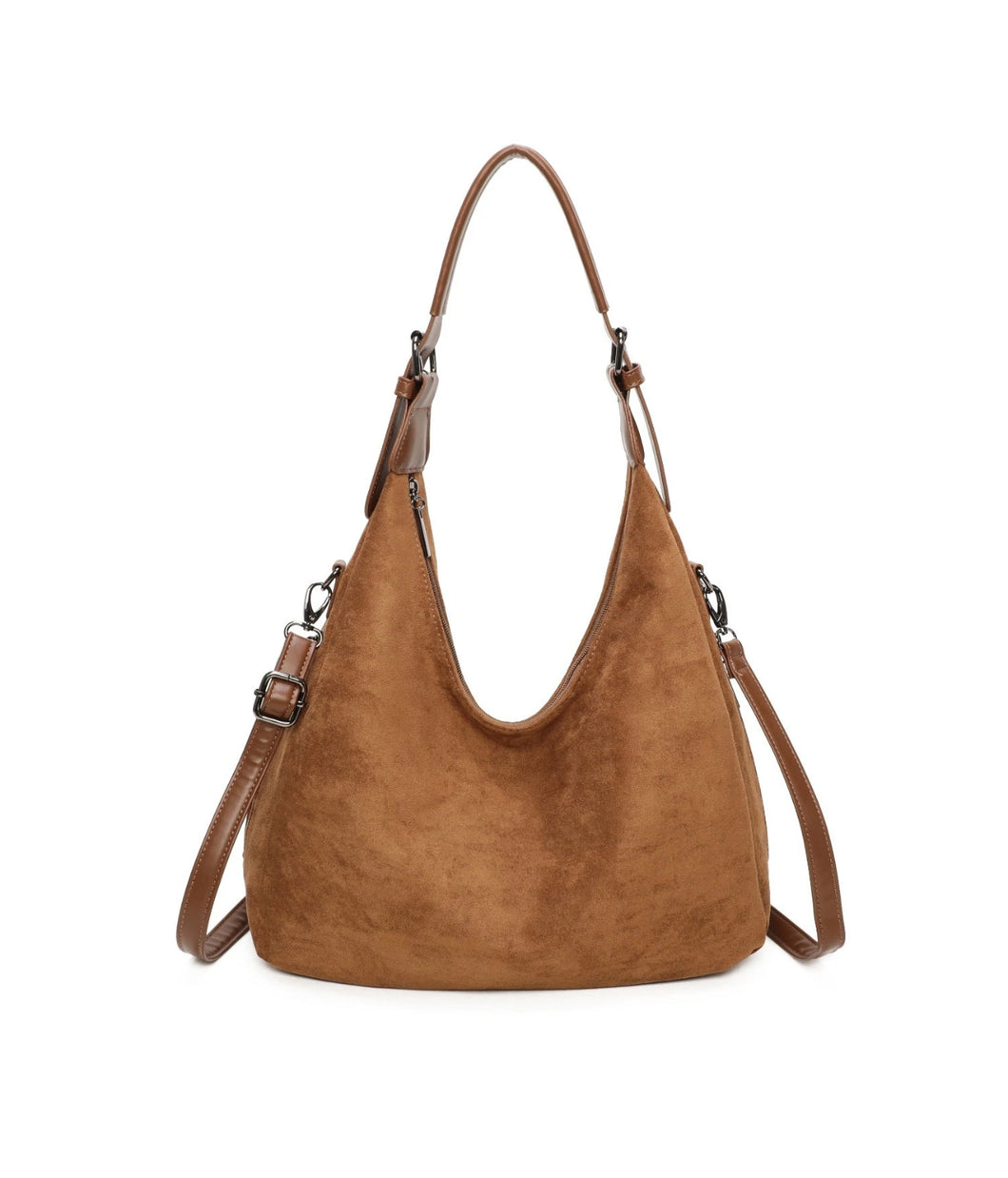 Tan Suede Shoulder Bag