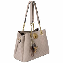 Load image into Gallery viewer, BW6133 Bessie Khaki Checkerboard Shoulder Bag
