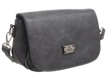 Load image into Gallery viewer, BW4802 Grey Flap Over Saddle Bag
