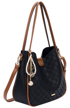 Load image into Gallery viewer, BE6883 Black Bessie Checkerboard 2 in 1 bag
