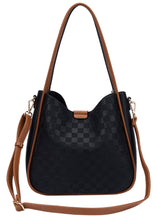 Load image into Gallery viewer, BE6883 Black Bessie Checkerboard 2 in 1 bag
