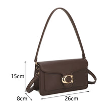 Load image into Gallery viewer, JM1767 Brown Flap Shoulder Bag
