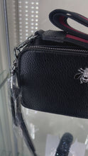 Load and play video in Gallery viewer, Black Bee Crossbody Bag
