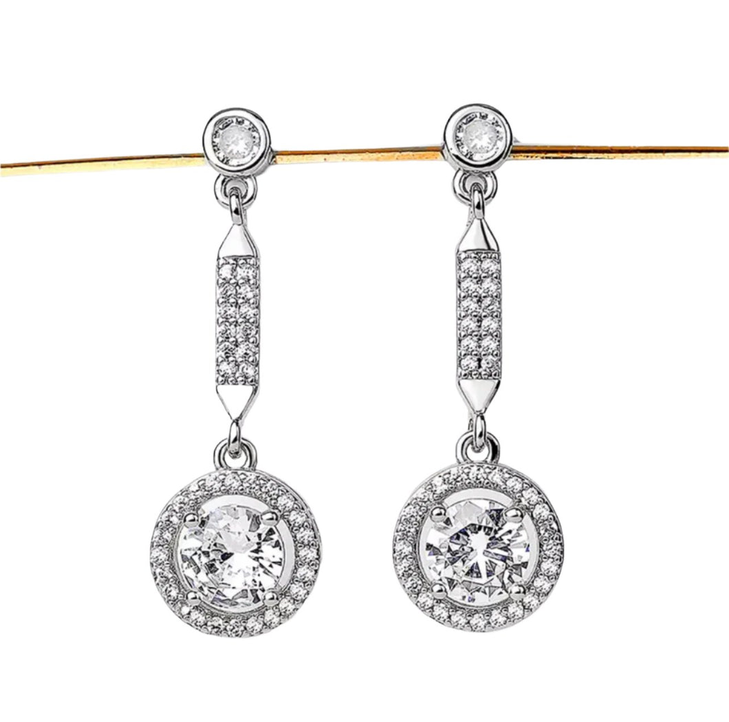 Drop Elegant Cz Earrings