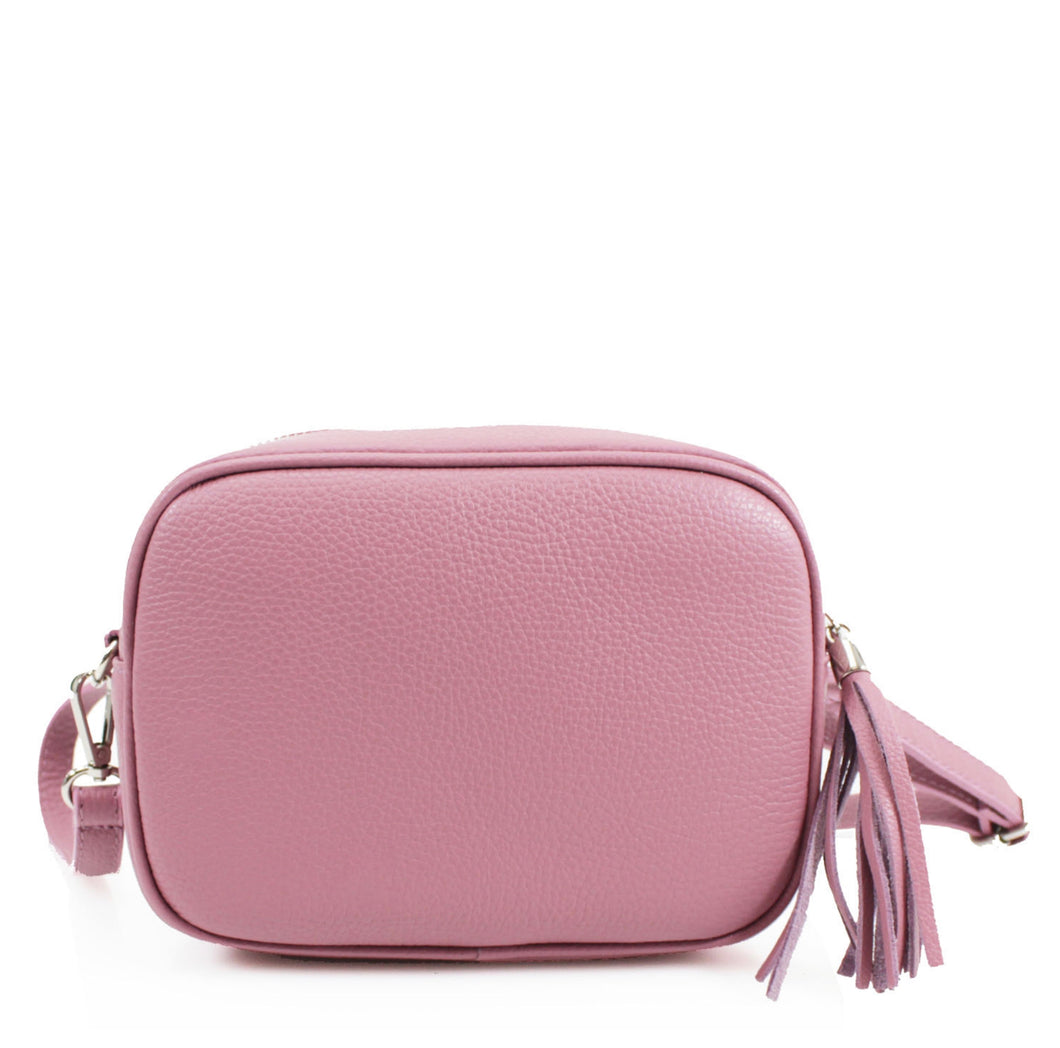 Pink Real Leather Handbag