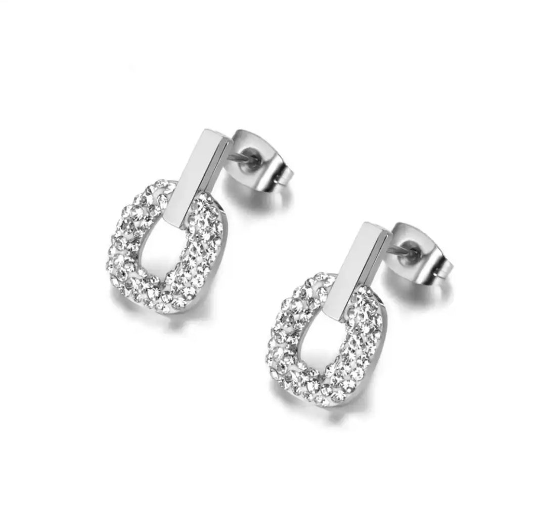 Diamanté Drop Earrings