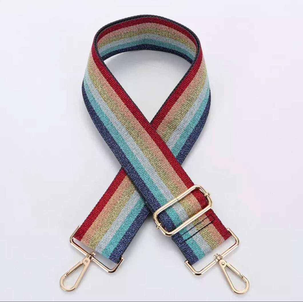HS033 Rainbow Striped Strap ( Gold Fittings)