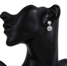 Load image into Gallery viewer, Stone set Cz Drop Earrings

