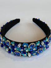 Load image into Gallery viewer, Blue Mix Embellished Headband
