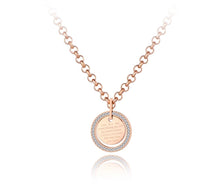 Load image into Gallery viewer, Rose Gold Quote Necklace
