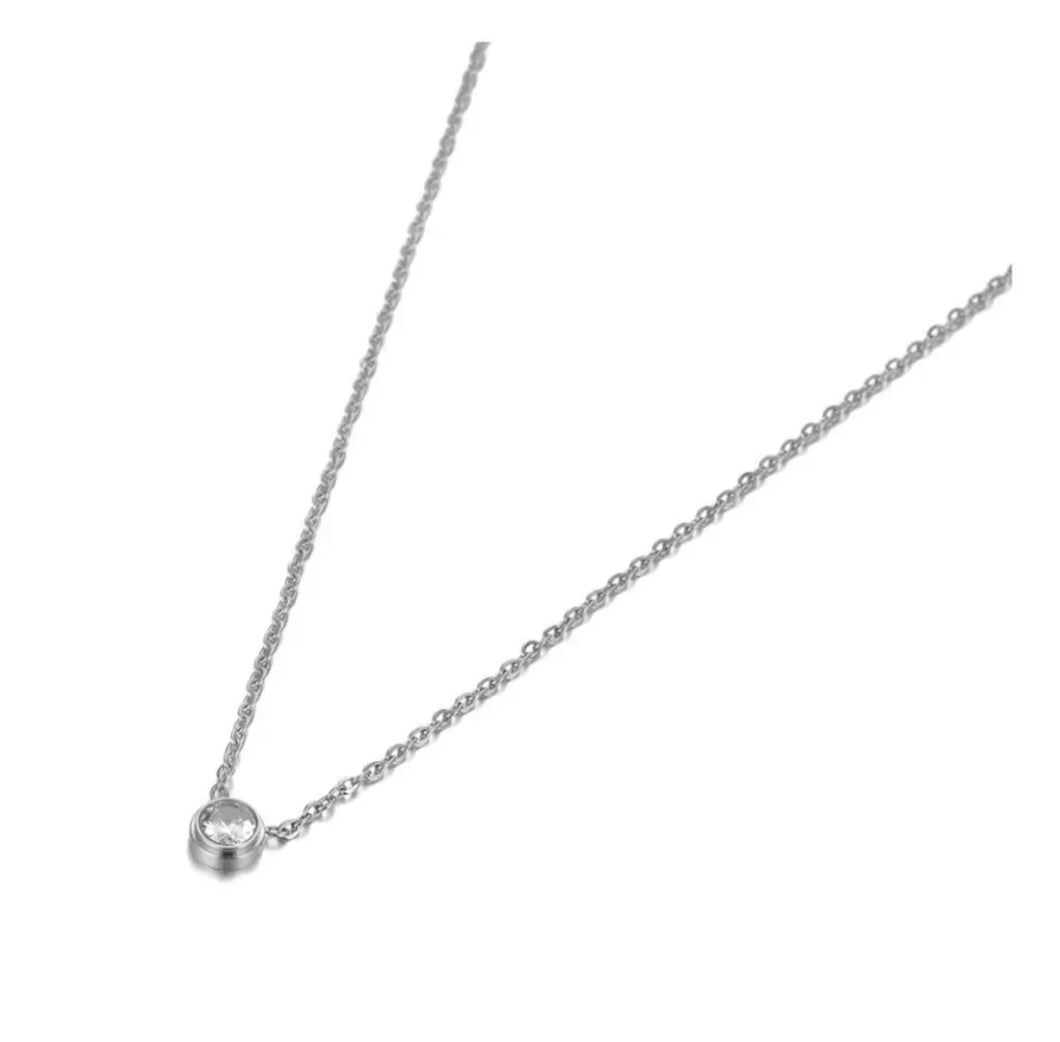 Small Stone set Pendant chain