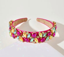 Load image into Gallery viewer, Pink/Lemon/Aqua Multi Coloured Headband
