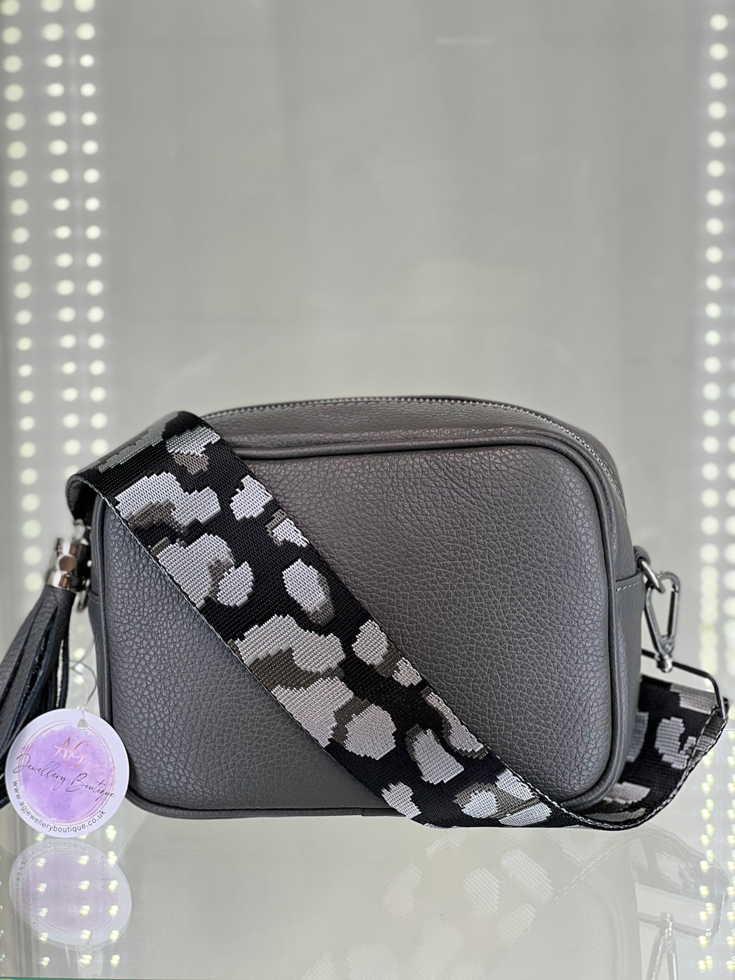 Dark grey crossbody sales bag