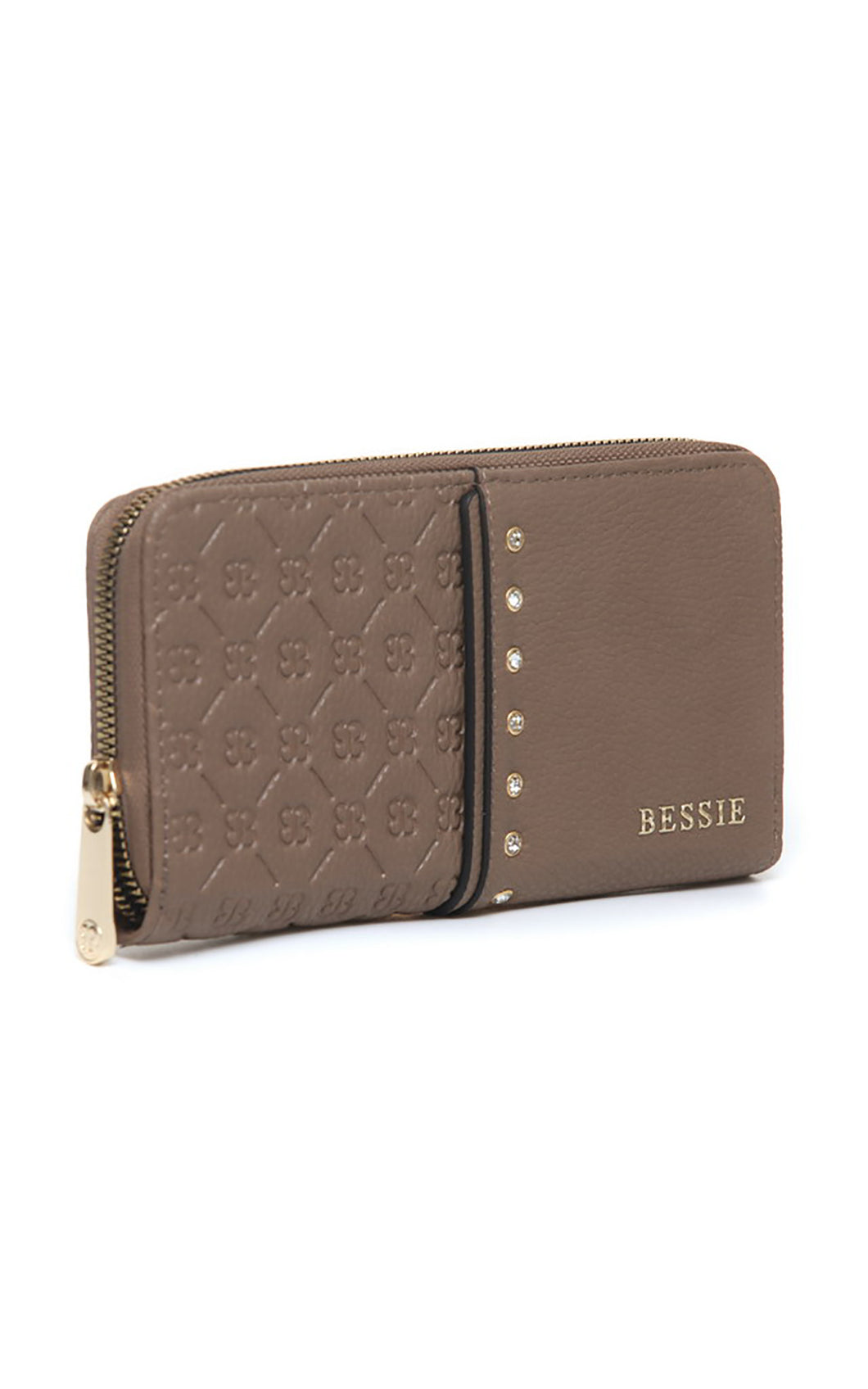 Khaki Bessie Stud Wallet