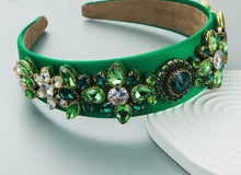 Load image into Gallery viewer, Green Stone Set Headband
